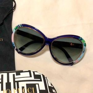 Pucci Sunglasses - Blue, green and purple swirl